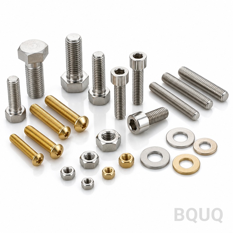 BQUQ CNC İşlenmiş Dişli Bağlantı Elemanları Cıvata