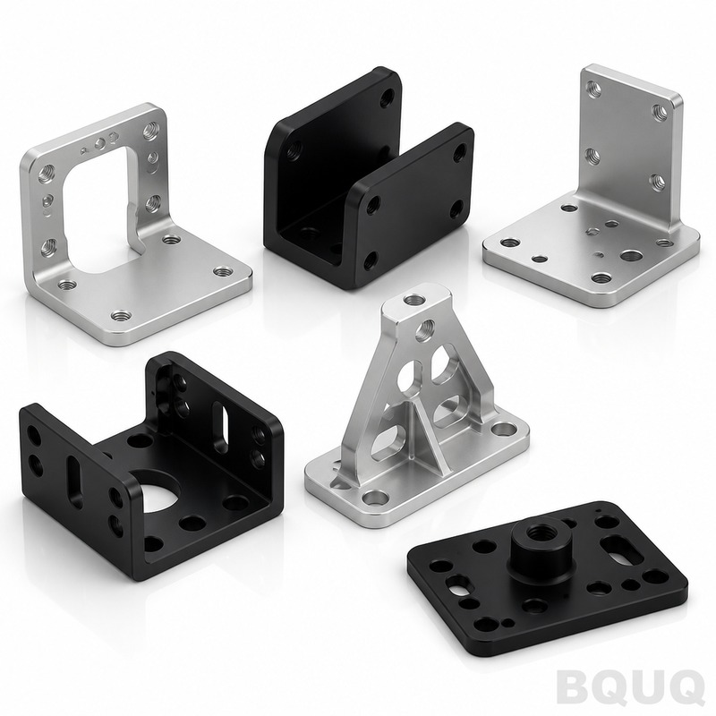 CNC İşlenmiş Alüminyum Braket Özel Parçalar | BQUQ Hassas Üretim Fabrikası