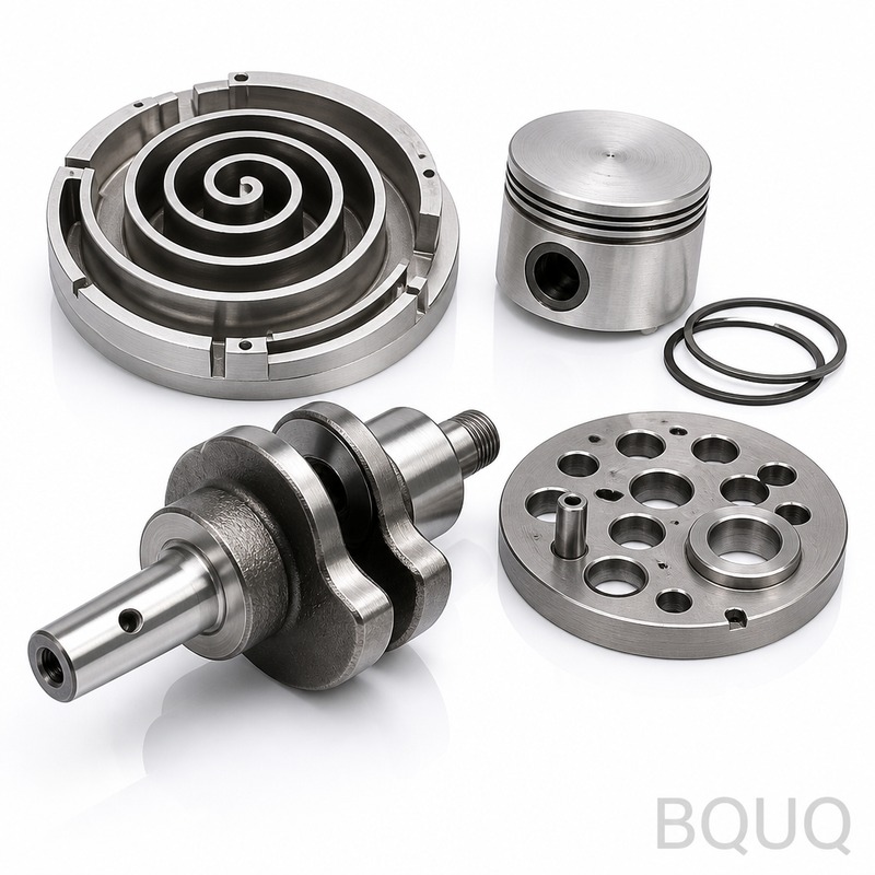 Hassas CNC İşlenmiş Kompresör Scroll Parçaları | Ç