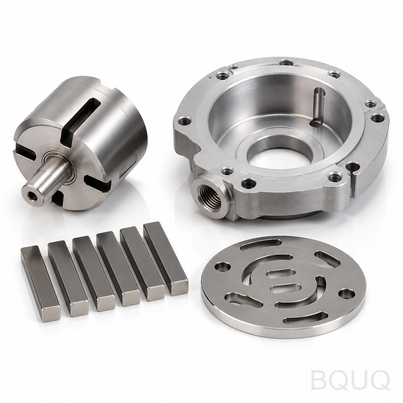 CNC İşlenmiş Vakum Pompası Parçaları | BQUQ Hassas
