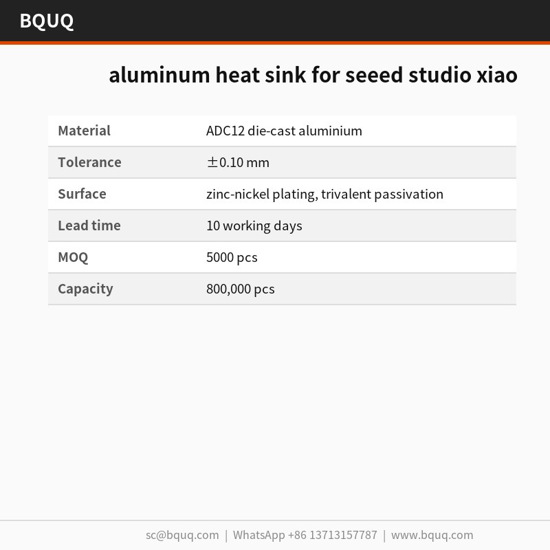 seeed studio xiao için alüminyum soğutucu