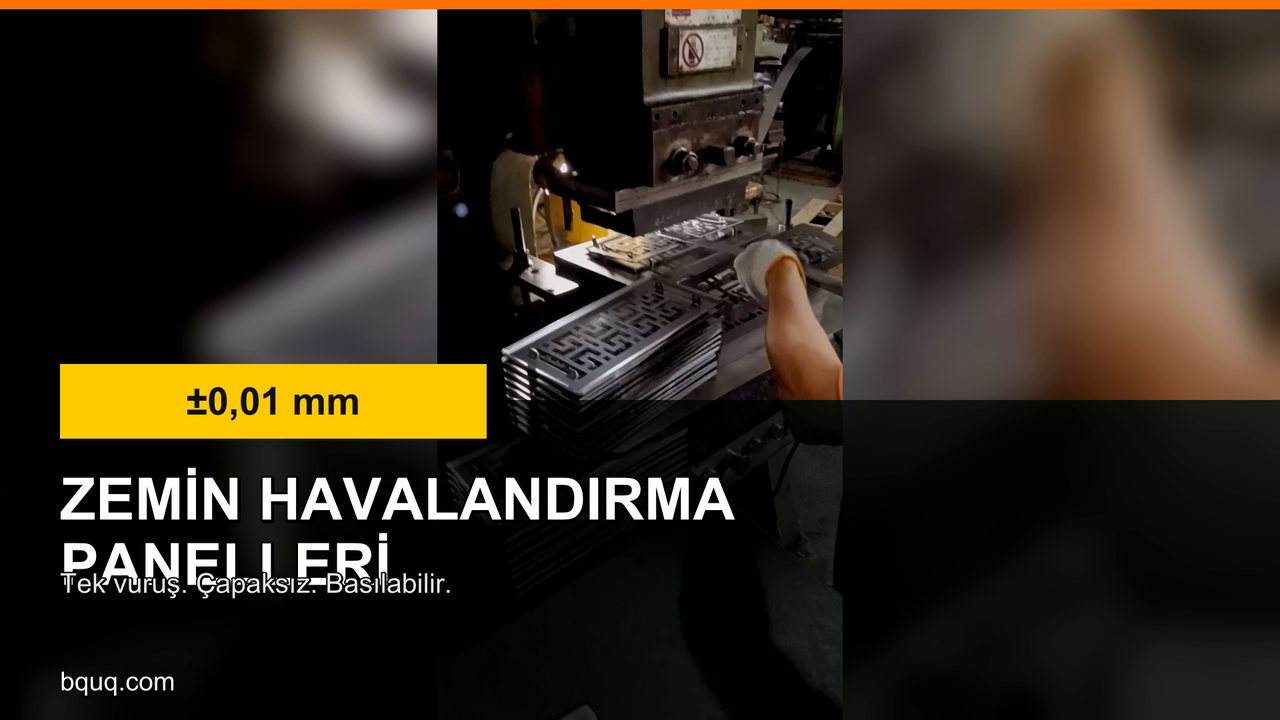 Presli Zemin Havalandırma Panelleri | Üzerinde Yürünebilir Çelik, Ölçüye Göre