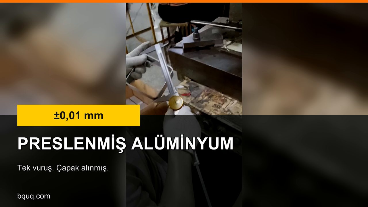 Presli Alüminyum Parçalar | Tek Vuruş, Çapak Alınmış, Yüzde 100 Kontrol